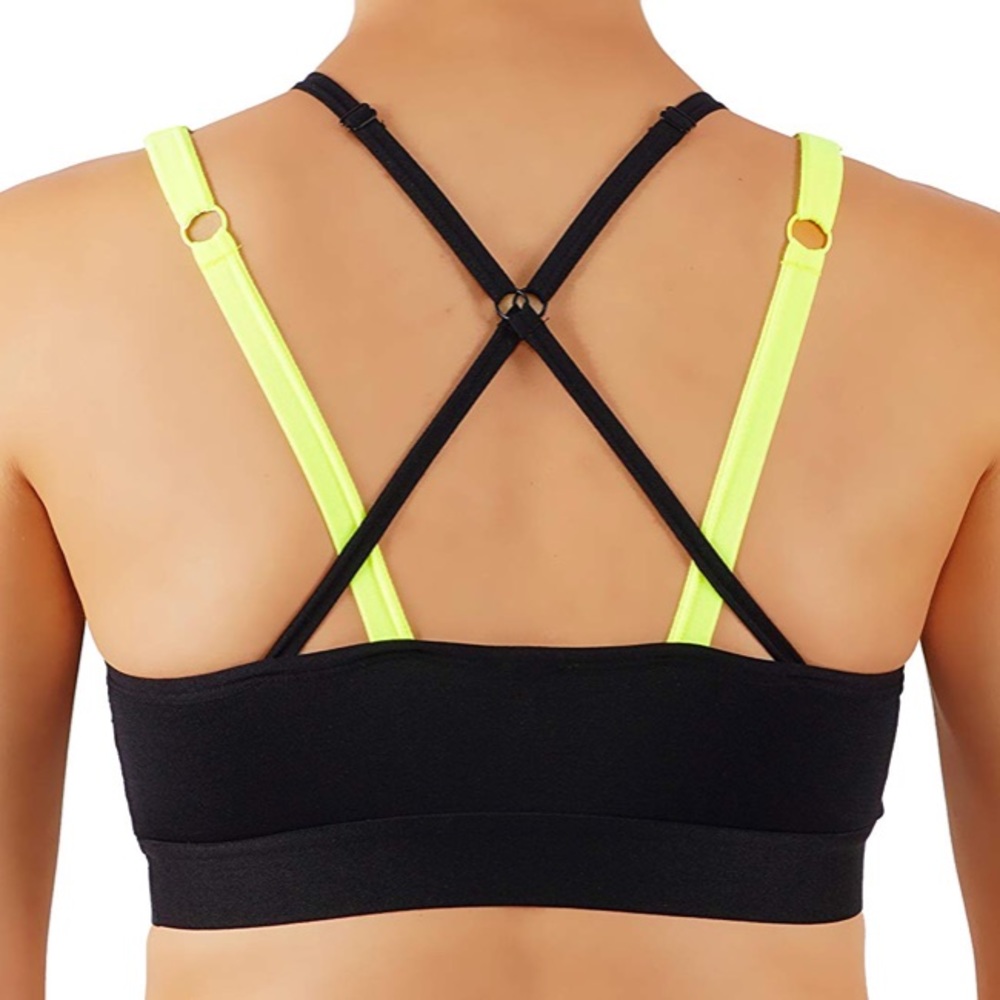 Vesi Star | Mesh Overlay Sports Bra Adjustable - Picture 2 of 3